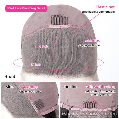 Best Quality Silky Straight Frontal Lace Wig 13*4 Human Lace Wig Cheap Lace Wigs for Black Woman